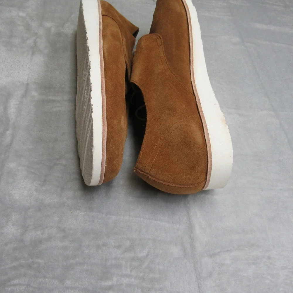 Shoes Nisolo Mens 11 Brown Suede Laced Casual Dress Leather Lightweight Flex NEW